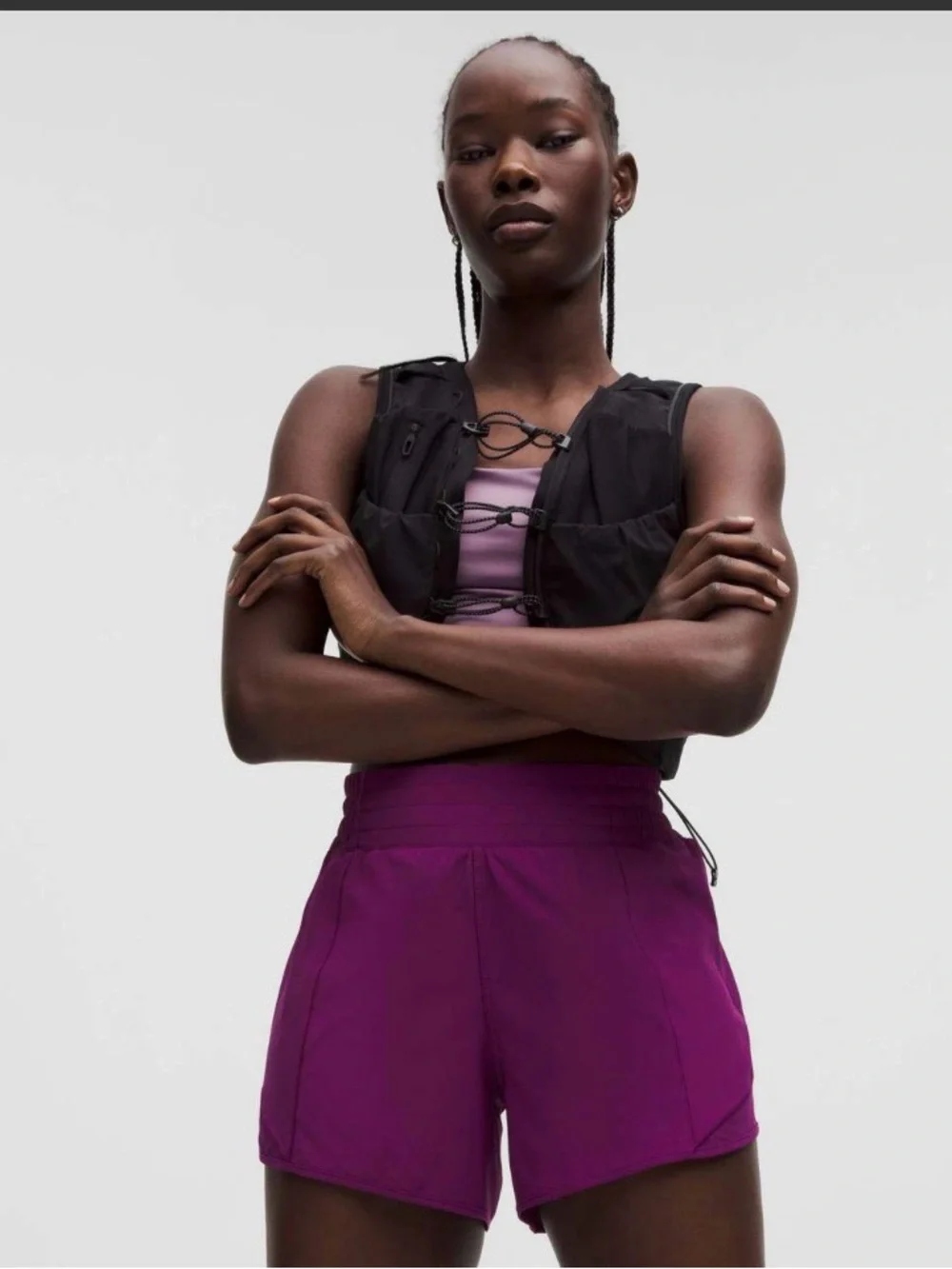 Lululemon Hotty Hot High-Rise Shorts 4” | Size 2 | Chilled Grape | Brand New NWT - Picture 4 of 9